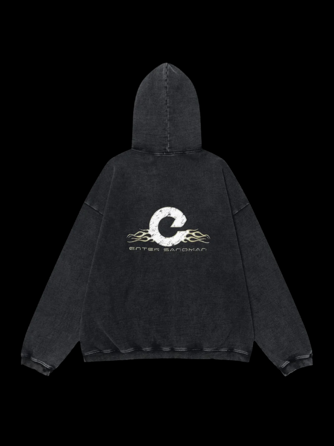 OVER5IZE "polar" HOODIE BLACK