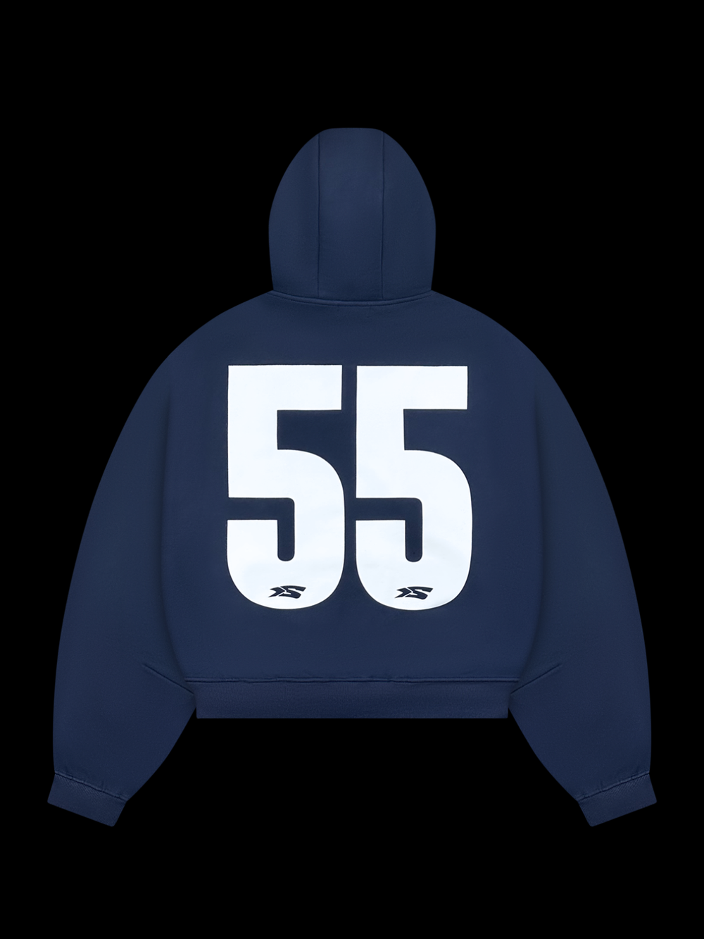 OVER5IZE "Fifty5" ZIP HOODIE NAVY BLUE