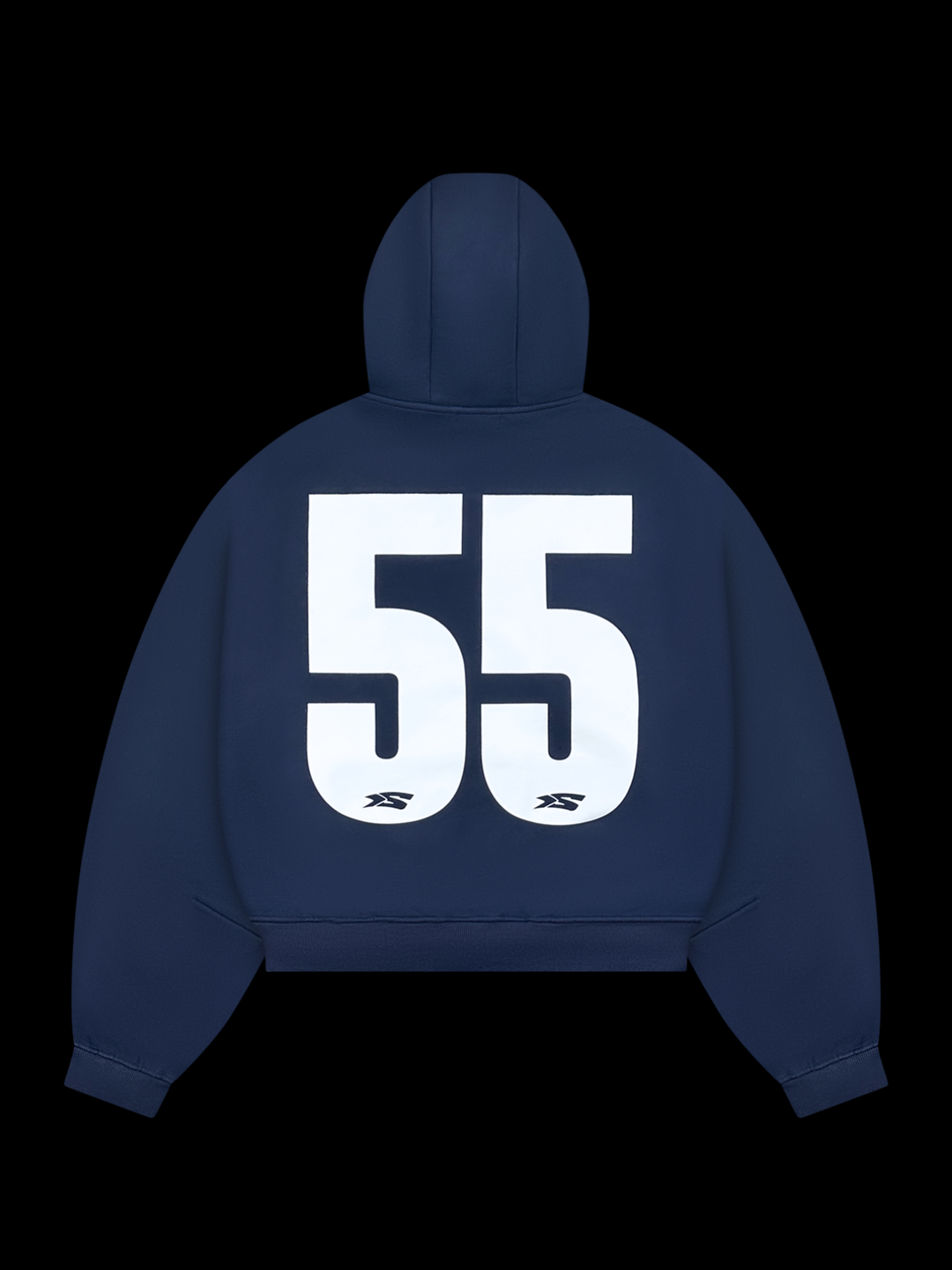 OVER5IZE "Fifty5" ZIP HOODIE NAVY BLUE