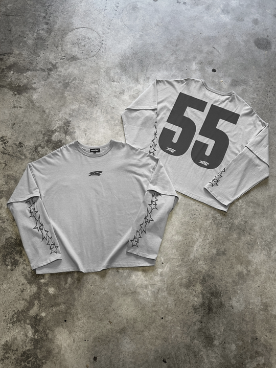 OVER5IZE "Fifty5" LONGSLEEVE GREY