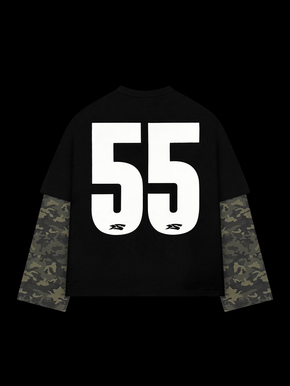 OVER5IZE "Fifty5" LONGSLEEVE BLACK & CAMO