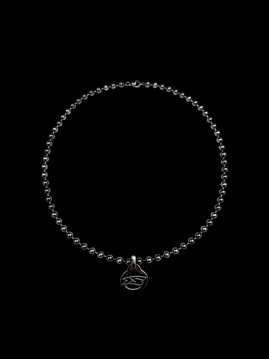 OVER5IZE "signature" NECKLACE RAW SILVER