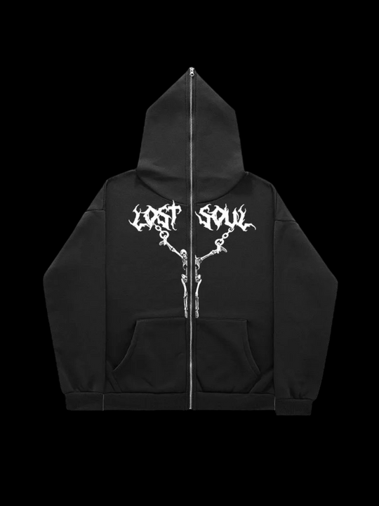 OVER5IZE "soulles" HOODIE BLACK