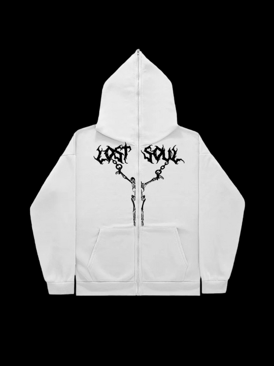 OVER5IZE "soulles" HOODIE WHITE