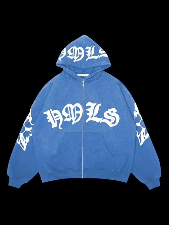 OVER5IZE "freeze" HOODIE LIGHT BLUE