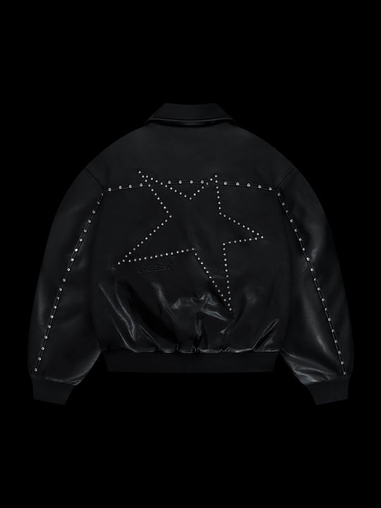 OVER5IZE “studdy” LEATHER JACKET